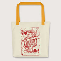 Yellow Louis XVI Playing Card Bag - history buff gift by HistoHead
