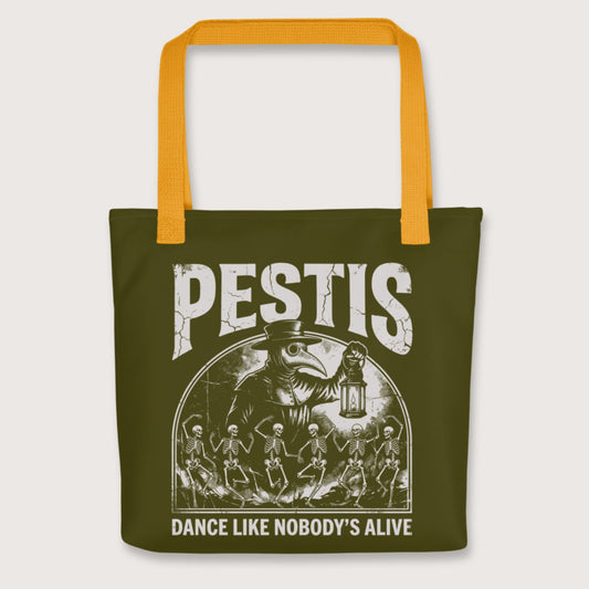 Yellow Pestis Dance Bag - history buff gift by HistoHead