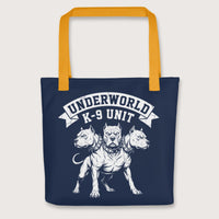 Yellow Cerberus Underworld K-9 Unit Bag - history buff gift by HistoHead