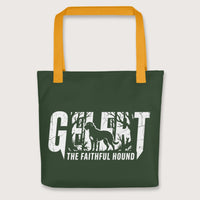 Yellow Gelert The Faithful Hound Bag - history buff gift by HistoHead