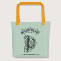 Yellow Bring Back the Thorn Letter Bag - history buff gift by HistoHead
