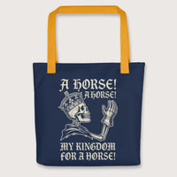 Yellow My Kingdom for a Horse Bag - history buff gift by HistoHead