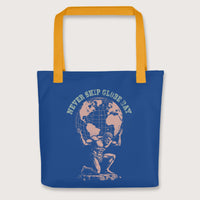 Yellow Atlas Never Skip Globe Day Bag - history buff gift by HistoHead