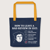 Yellow Martin Luther's Conflict Resolution Bag - history buff gift by HistoHead