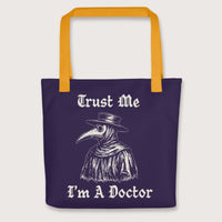 Yellow Trust Me I'm A Doctor Bag - history buff gift by HistoHead