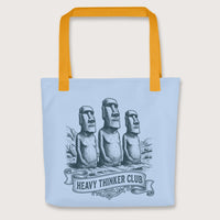 Yellow Heavy Thinker Club Bag - history buff gift by HistoHead