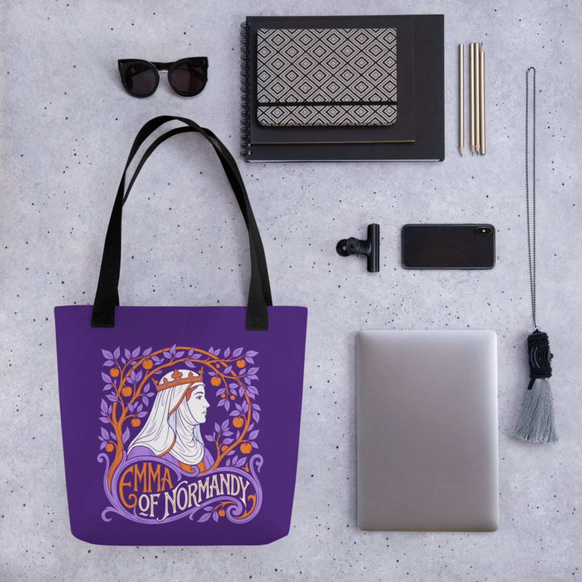 Emma Of Normandy Bag - history buff gift by HistoHead