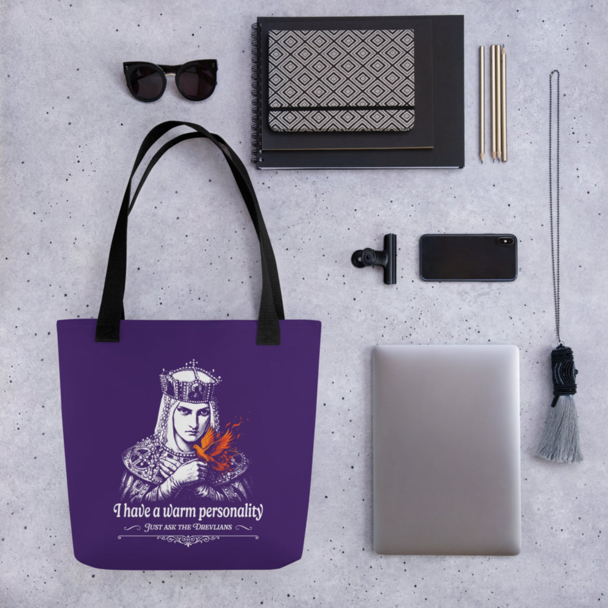 Olga of Kiev I Have a Warm Personality Bag - history buff gift by HistoHead