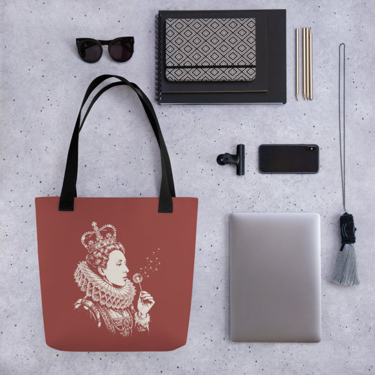 Elizabeth I Blowing Wishes Bag - history buff gift by HistoHead