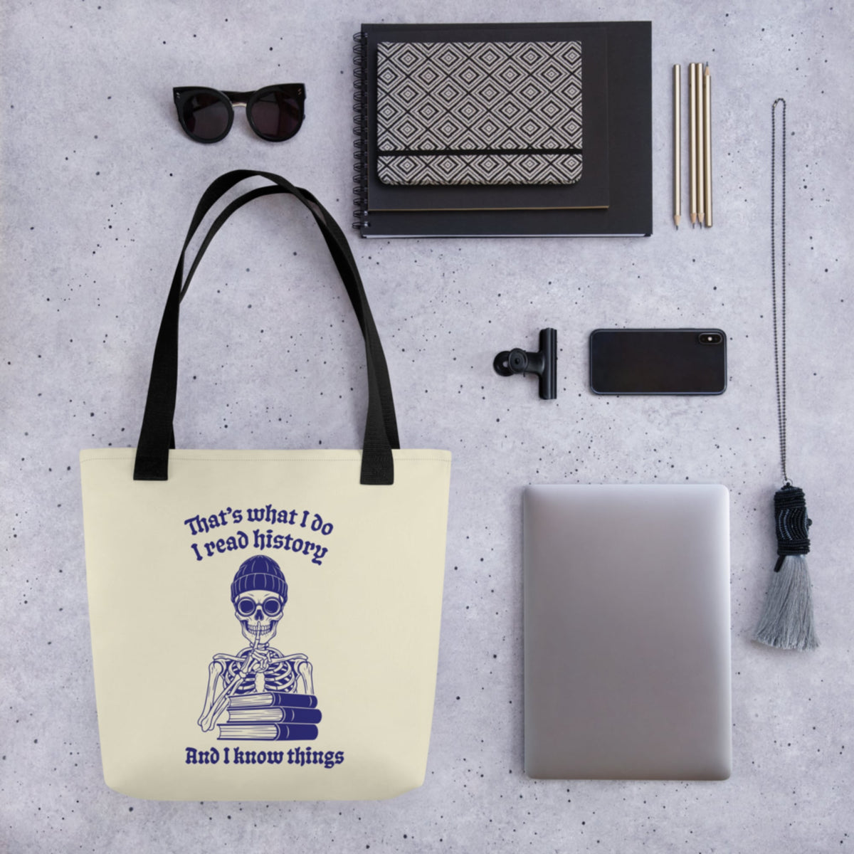 I Read History And I Know Things Bag - history buff gift by HistoHead