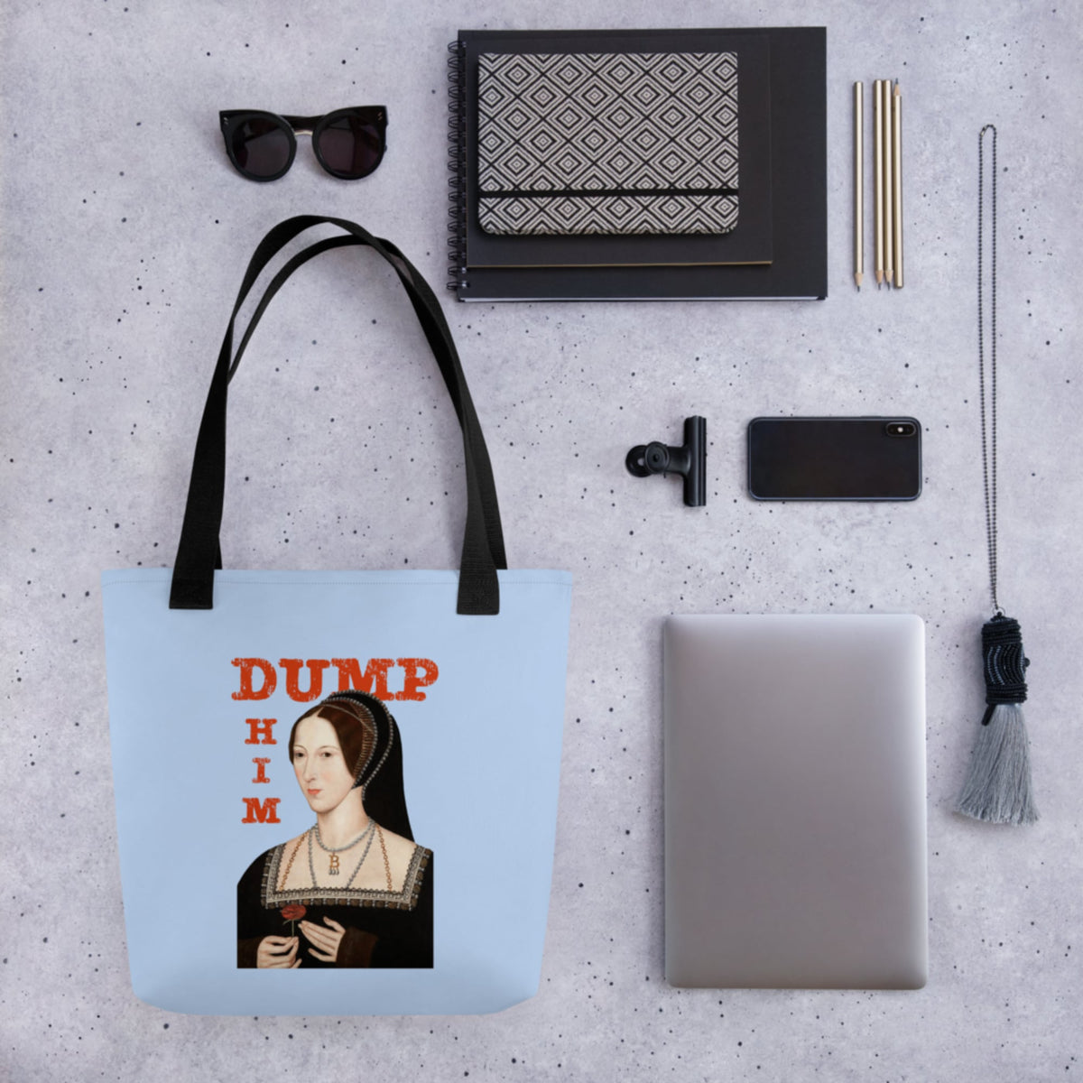 Anne Boleyn Dump Him Bag - history buff gift by HistoHead