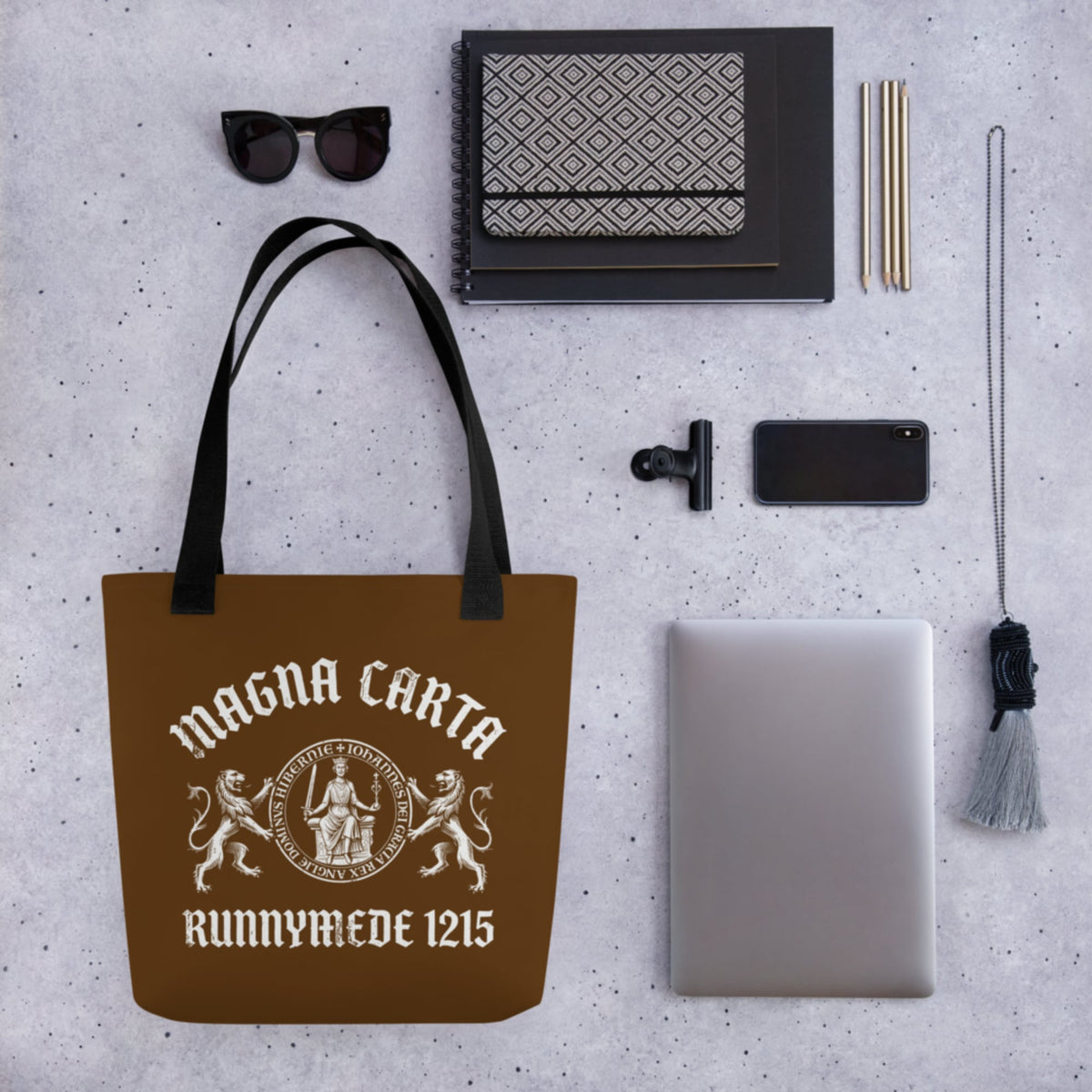 Magna Carta King John Seal Bag - history buff gift by HistoHead