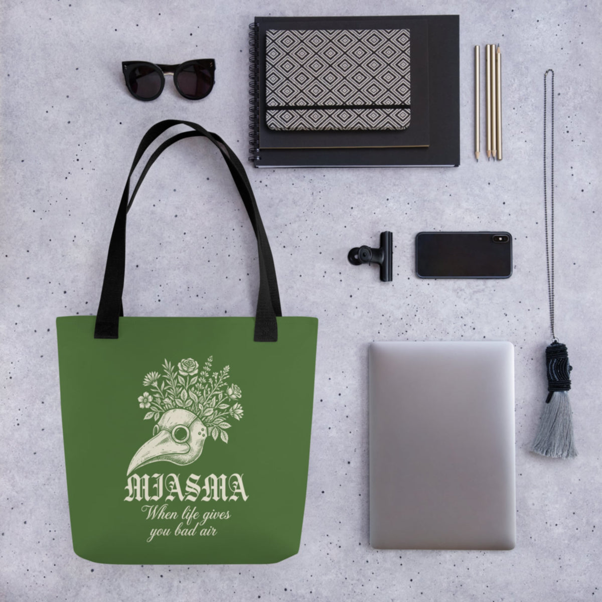 Miasma When Life Gives You Bad Air Bag - history buff gift by HistoHead