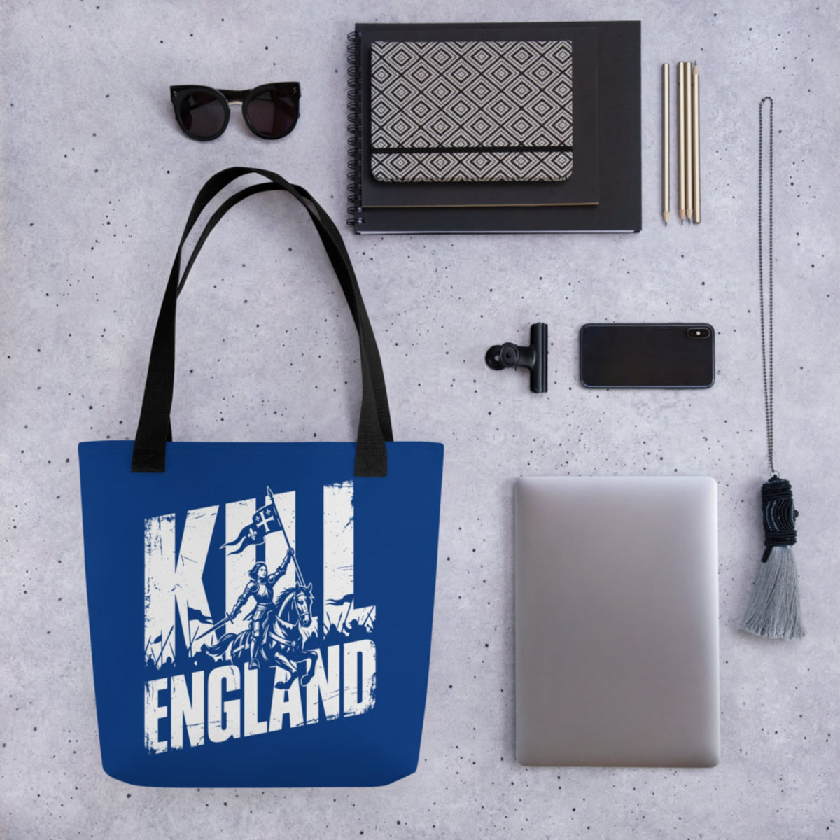Joan of Arc Kill England Bag - history buff gift by HistoHead