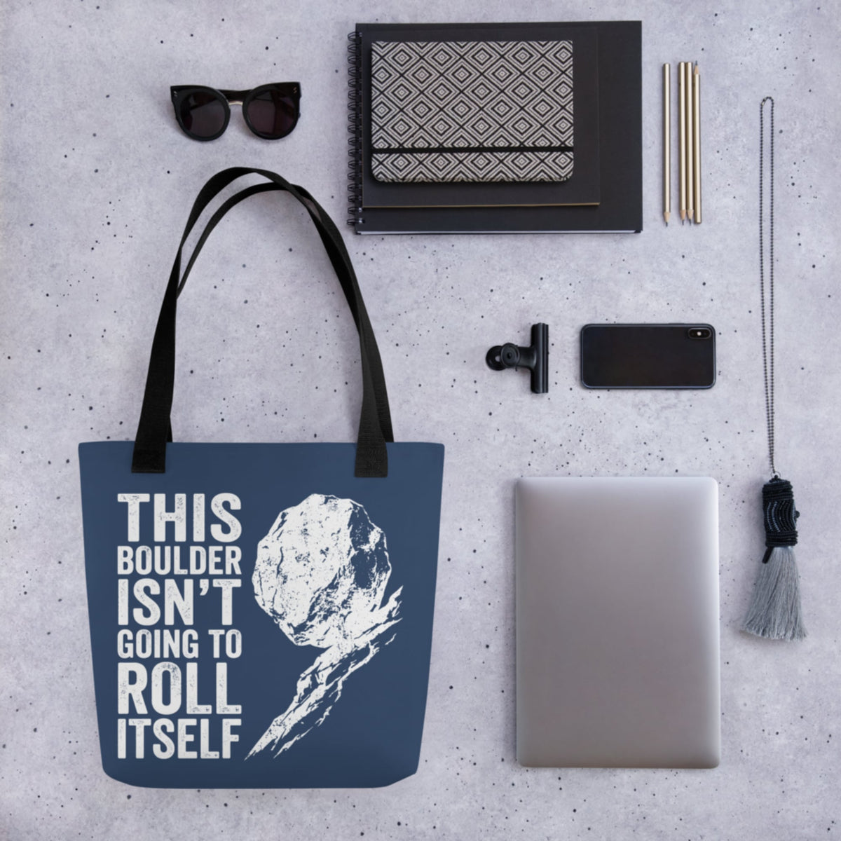 Sisyphus This Boulder Isn't Going to Roll Itself Bag - history buff gift by HistoHead