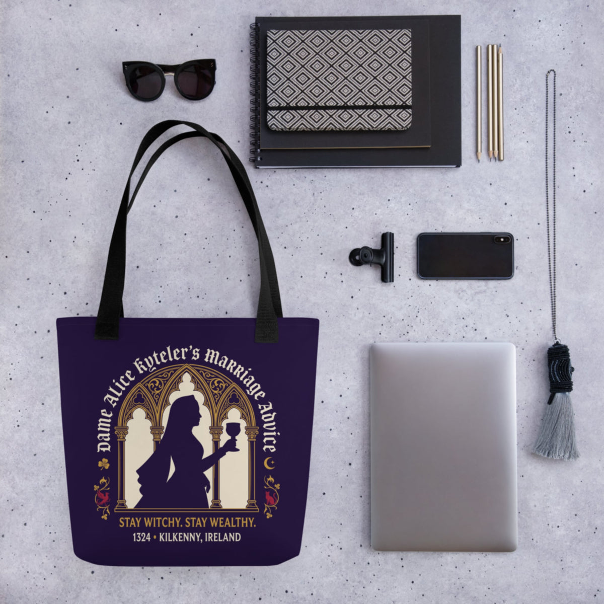 Alice Kyteler's Marriage Advice Bag - history buff gift by HistoHead