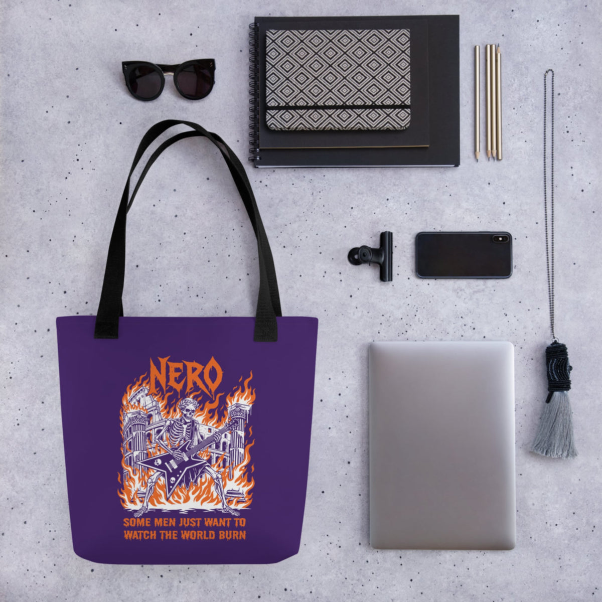 Nero Watch the World Burn Bag - history buff gift by HistoHead