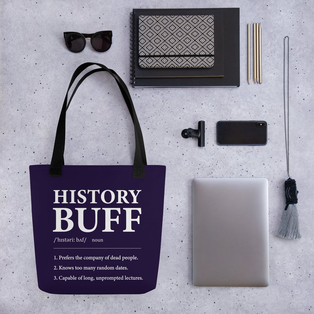 History Buff Definition Bag - history buff gift by HistoHead