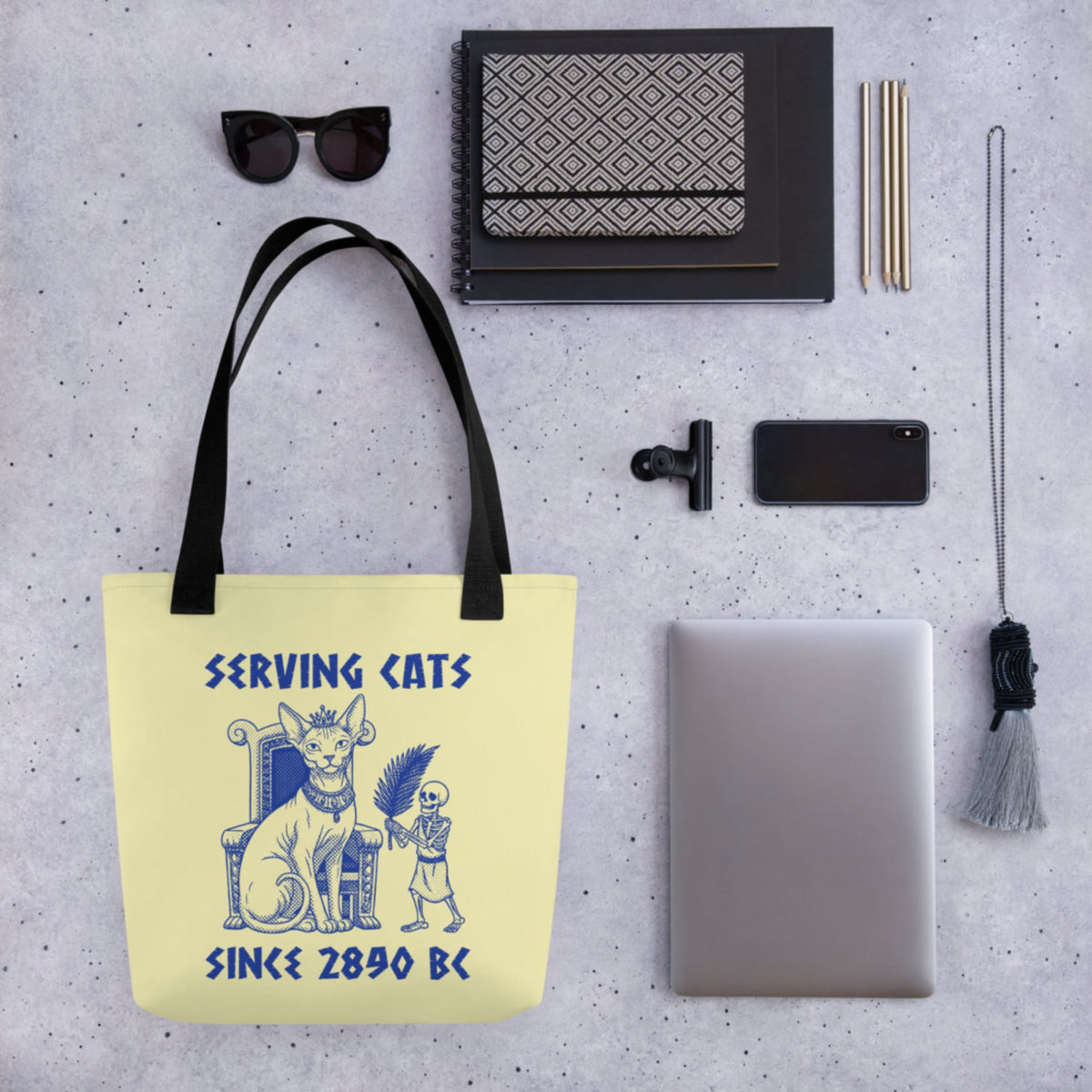 Serving Cats Since 2890 BC Bag - history buff gift by HistoHead