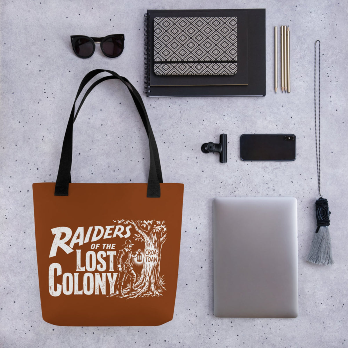 Raiders of the Lost Colony Bag - history buff gift by HistoHead
