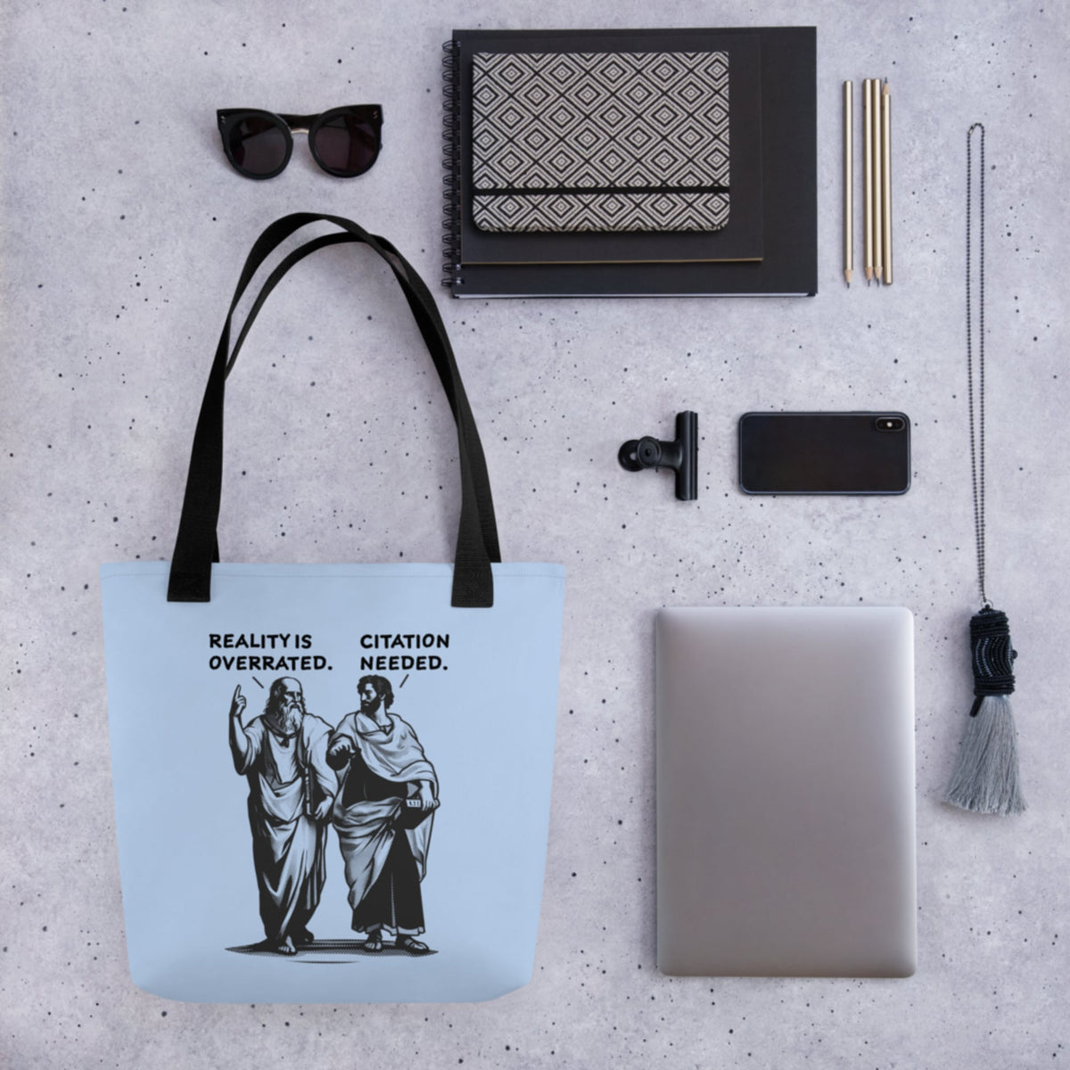 Plato & Aristotle Debate Bag - history buff gift by HistoHead