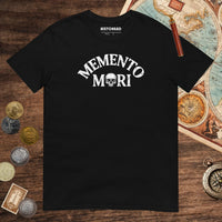 Black Memento Mori Tee - history buff gift by HistoHead