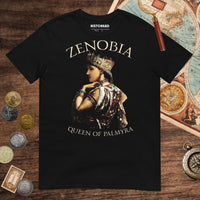 Black Zenobia Queen of Palmyra Tee - history buff gift by HistoHead