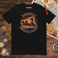 Black Boudica Queen of the Iceni Tee - history buff gift by HistoHead