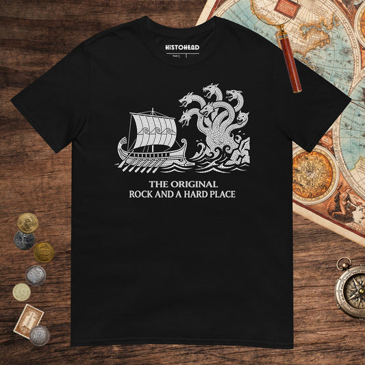 Black Odyssey Rock and a Hard Place Tee - history buff gift by HistoHead