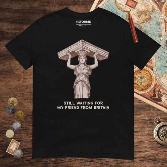 Black Caryatid Waiting for Her Friend Tee - history buff gift by HistoHead