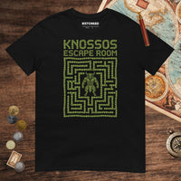Black Knossos Escape Room Tee - history buff gift by HistoHead