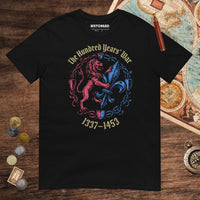 Black The Hundred Years' War Tee - history buff gift by HistoHead