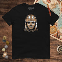Black Sutton Hoo Helmet Tee - history buff gift by HistoHead