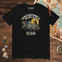 Black Constantinople Racing Club Tee - history buff gift by HistoHead