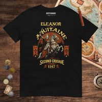 Black Eleanor of Aquitaine Second Crusade Tour Tee - history buff gift by HistoHead