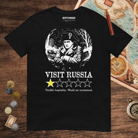 Black Napoleon Visit Russia Review Tee - history buff gift by HistoHead