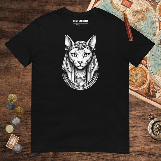 Black Bastet Protector of Hearth & Home Tee - history buff gift by HistoHead