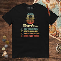 Black King Tutankhamun Advice Tee - history buff gift by HistoHead