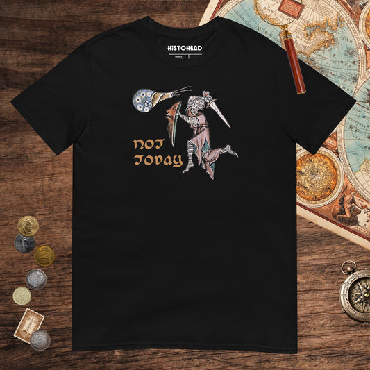 Black Not Today Snail Tee - history buff gift by HistoHead