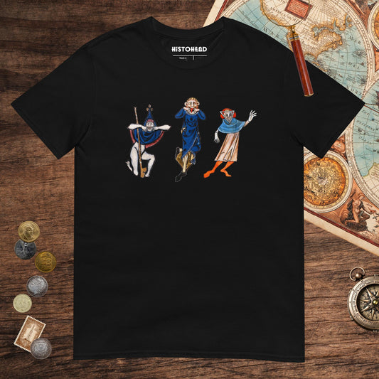 Black Medieval Fun Time Tee - history buff gift by HistoHead