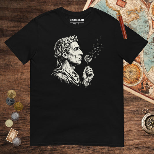 Black Caesar Blowing Wishes Tee - history buff gift by HistoHead