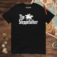 Black The Steppefather Parthian Shot Tee - history buff gift by HistoHead