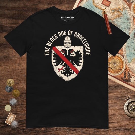 Black Du Guesclin The Black Dog of Brocéliande Tee - history buff gift by HistoHead