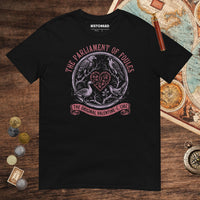 Black Chaucer Parliament of Foules Valentine Tee - history buff gift by HistoHead