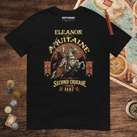 Black Eleanor of Aquitaine Second Crusade Tour Tee - history buff gift by HistoHead