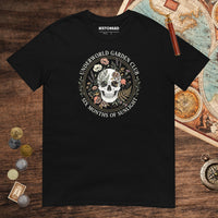 Black Persephone Underworld Garden Club Tee - history buff gift by HistoHead