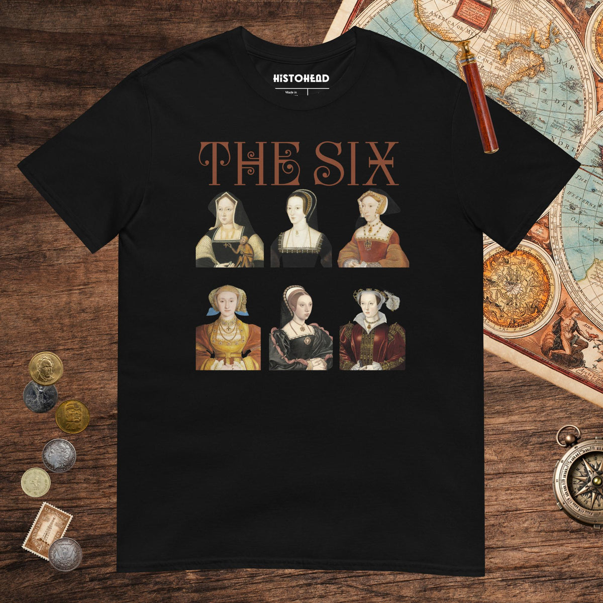 Black The Six Tee - history buff gift by HistoHead
