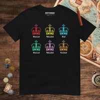 Black Six Queens Tee - history buff gift by HistoHead
