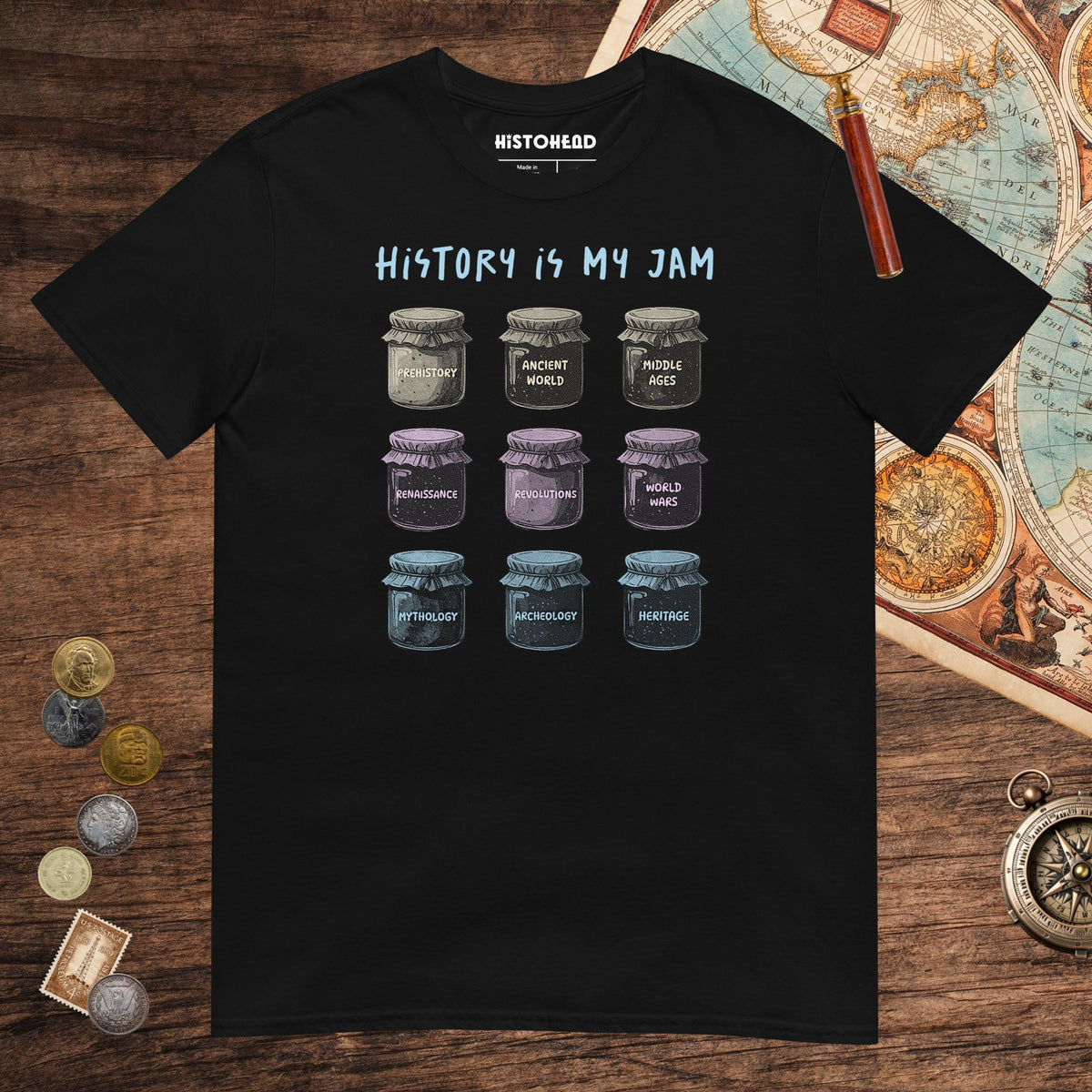 Black History Is My Jam Tee - history buff gift by HistoHead