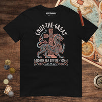 Black Cnut the Great Tee - history buff gift by HistoHead